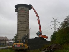 Демонтаж водонапорной башни высотой 26 м